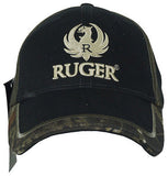 Authentic RUGER Camo Trim Logo Embroidered Adjustable Fit Hat Cap NEW