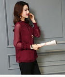 Fashion Women Loose Long Sleeve Tops Blouse Shirt Casual Chiffon T-Shirt  S-3XL