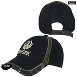 Authentic RUGER Camo Trim Logo Embroidered Adjustable Fit Hat Cap NEW