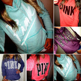 Womens Hoodie Sweatshirt Long Sleeve Hooded Pullover Hoody Jumper Sweaters Tops