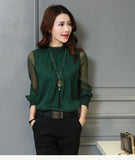 Fashion Women Loose Long Sleeve Tops Blouse Shirt Casual Chiffon T-Shirt  S-3XL