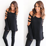 Fashion Women Ladies Loose Casual Long Sleeve T-Shirt Cotton Blouse Tops T-Shirt