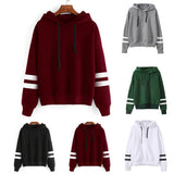 Womens Hoodie Sweatshirt Long Sleeve Hooded Pullover Hoody Jumper Sweaters Tops