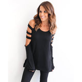 Fashion Women Ladies Loose Casual Long Sleeve T-Shirt Cotton Blouse Tops T-Shirt