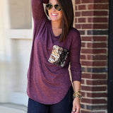 Women's Ladies Summer Loose Cotton Tops Long Sleeve Shirt Casual Blouse T-shirt