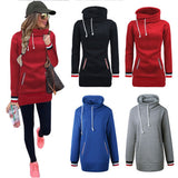 Womens Hoodie Sweatshirt Long Sleeve Hooded Pullover Hoody Jumper Sweaters Tops