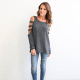 Fashion Women Ladies Loose Casual Long Sleeve T-Shirt Cotton Blouse Tops T-Shirt