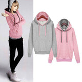 Womens Hoodie Sweatshirt Long Sleeve Hooded Pullover Hoody Jumper Sweaters Tops