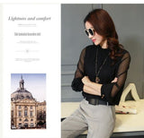 Fashion Women Loose Long Sleeve Tops Blouse Shirt Casual Chiffon T-Shirt  S-3XL