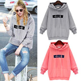 Womens Hoodie Sweatshirt Long Sleeve Hooded Pullover Hoody Jumper Sweaters Tops